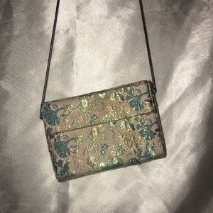 Small Metallic Boxy Purse